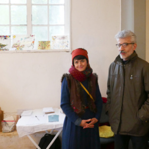 Faezeh Shakoori und ein Freund